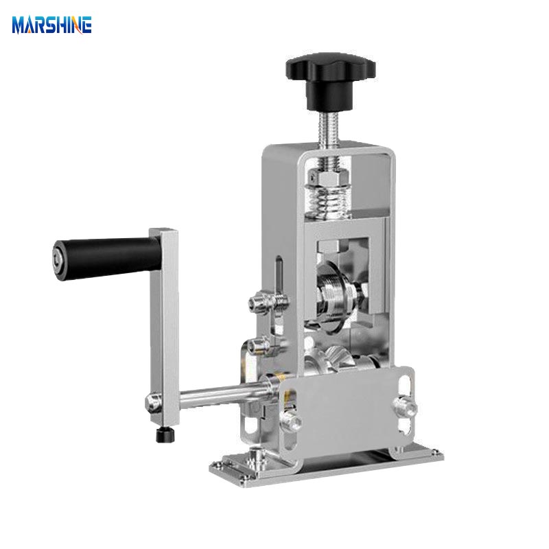 ماكينة تجريد الأسلاك المحمولة بإطار فولاذي مكرنك يدويًا